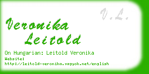 veronika leitold business card